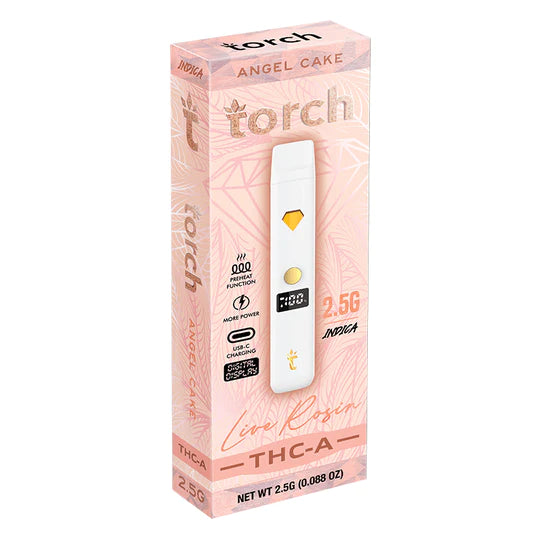 The Torch THCA Live Rosin Disposable | 2.5g package from Torch offers more power and live resin. With natural terpenes, it provides detoxifying benefits, making it ideal for mindful indulgence.