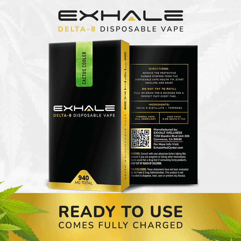 Exhale Wellness Delta 8 Disposable Vape - Blackberry Kush