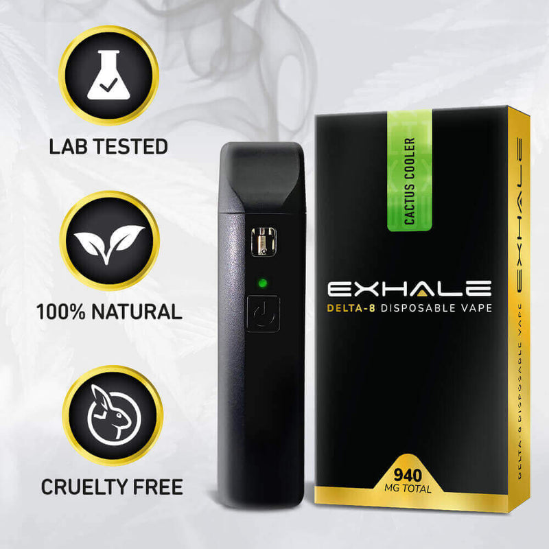 Exhale Wellness Delta 8 Disposable Vape - Cactus Cooler